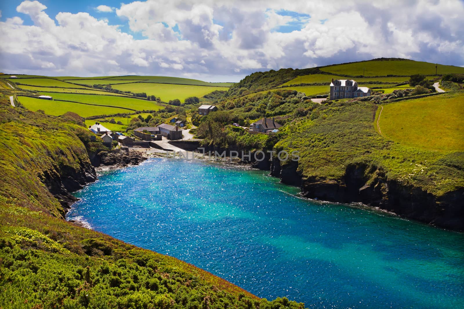 Cove at Port Quin, Cornwall, UK by fisfra