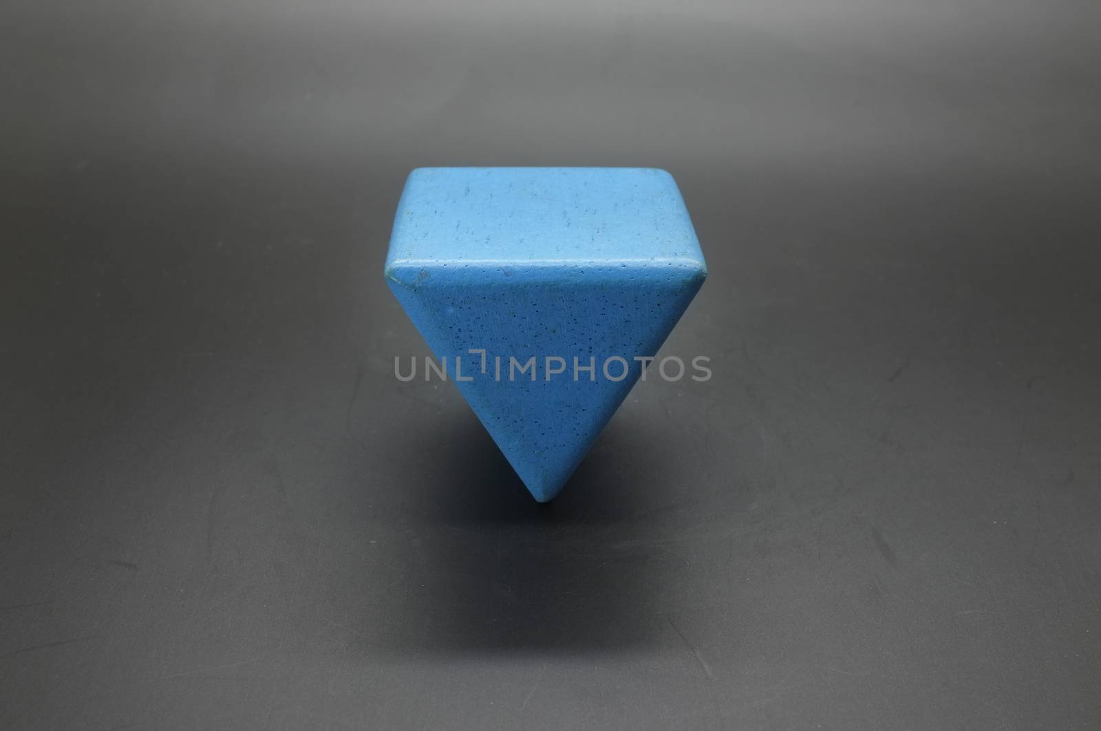 Toy wooden blue triangle blocks