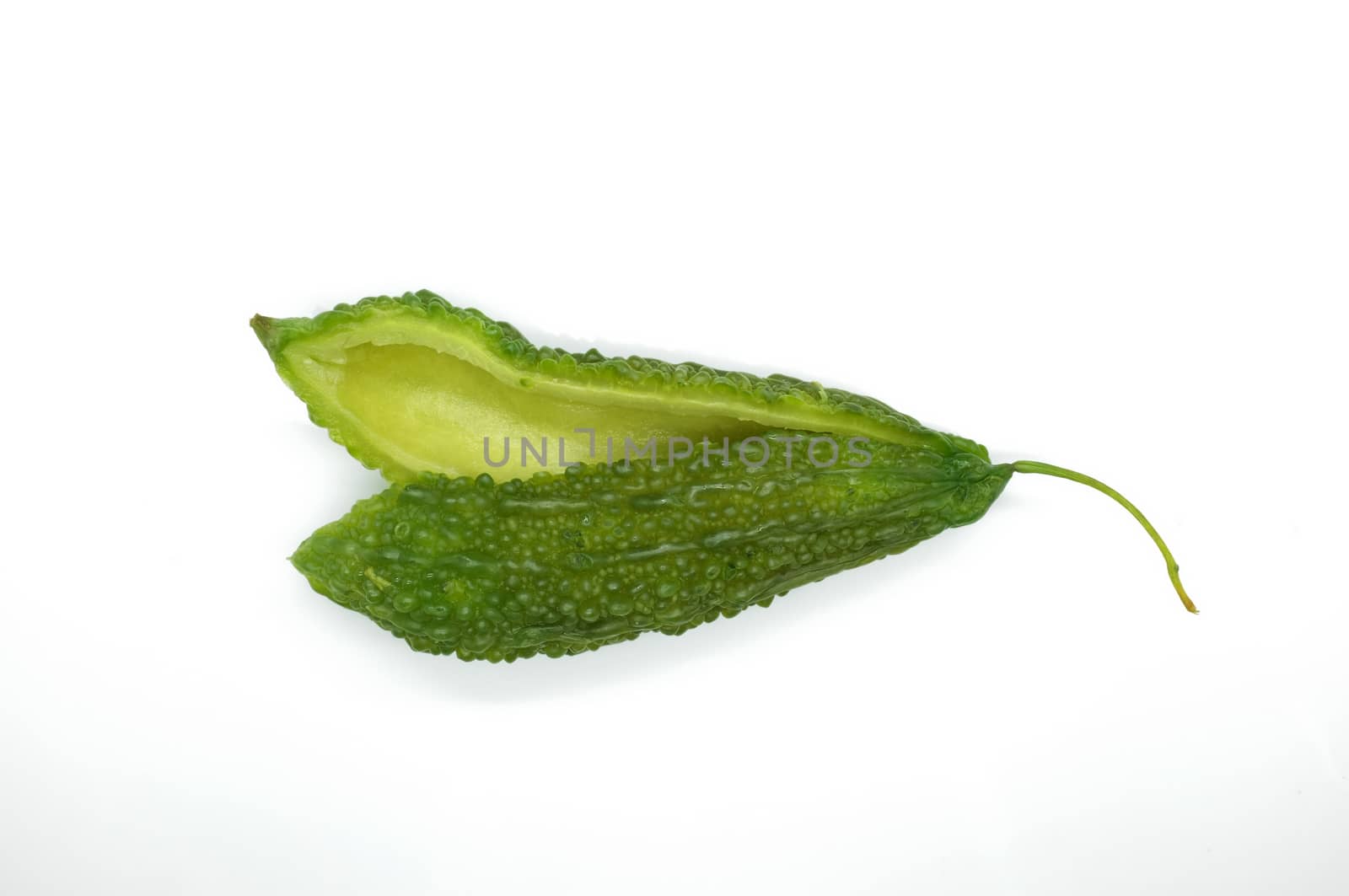 Green bitter cucumber, gourd, melon without seed