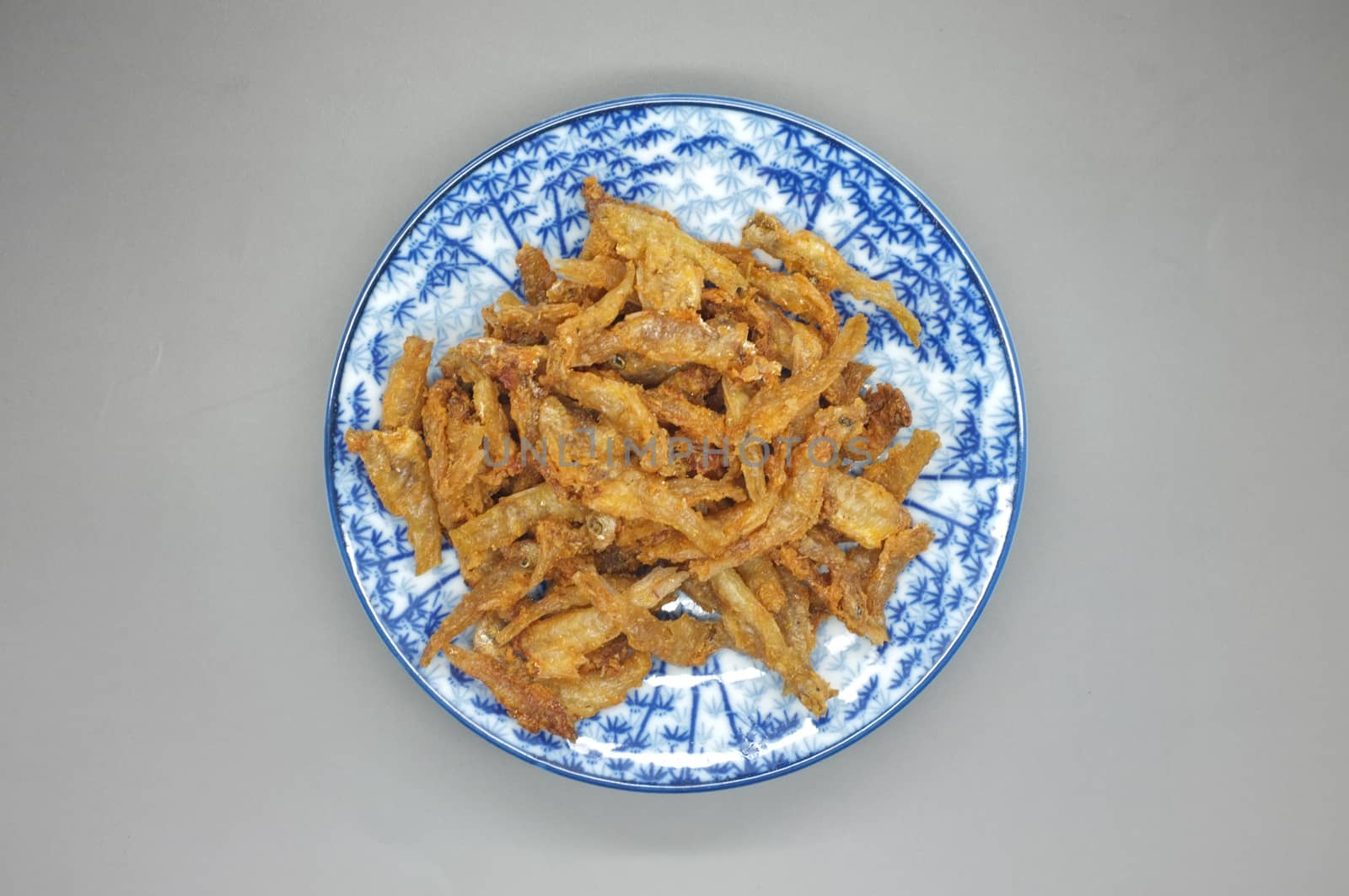 Crispy deep fried dried fish