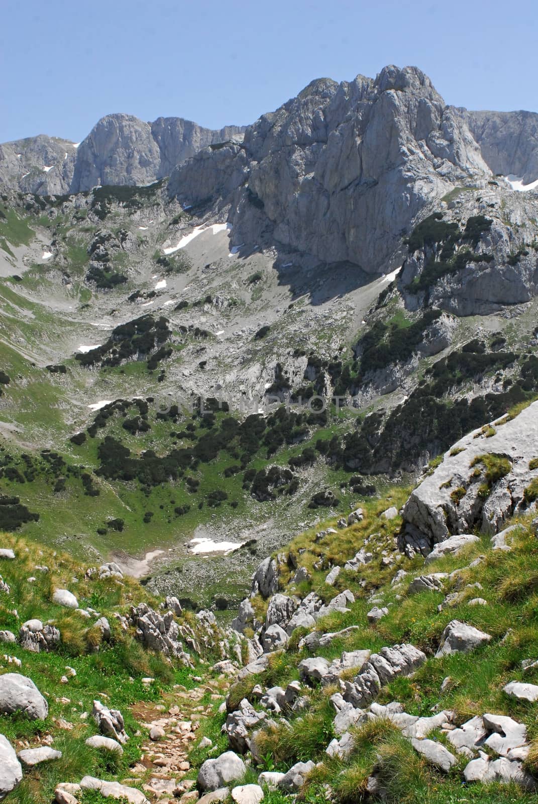 nice Durmitor mountains in central Montenegro - Balkan