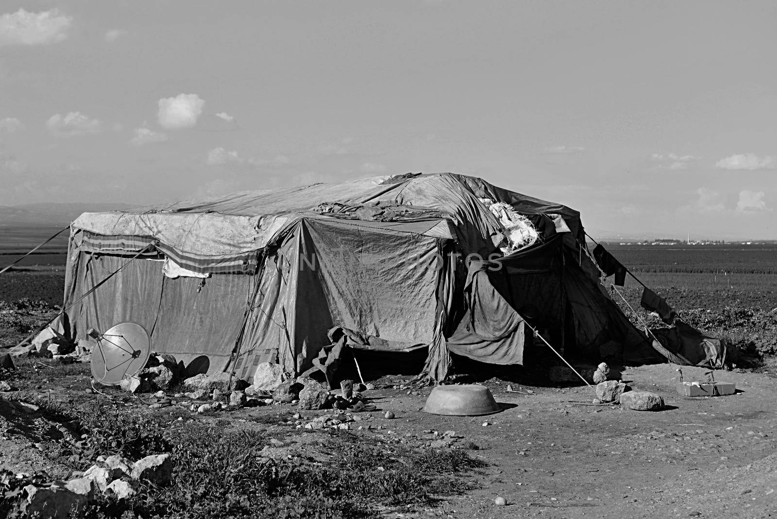 portrait of refugees living homeless in Turkey. 1.4.2015 Reyhanli, Turkey