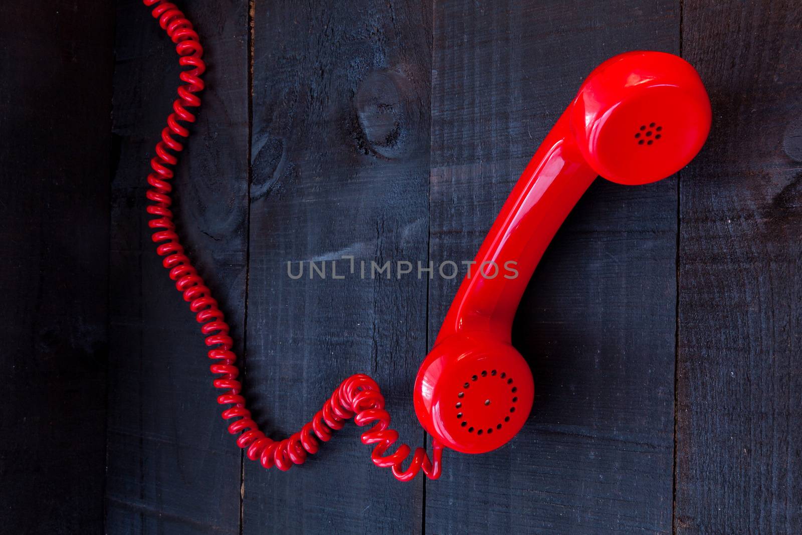 The red retro telephone by andongob