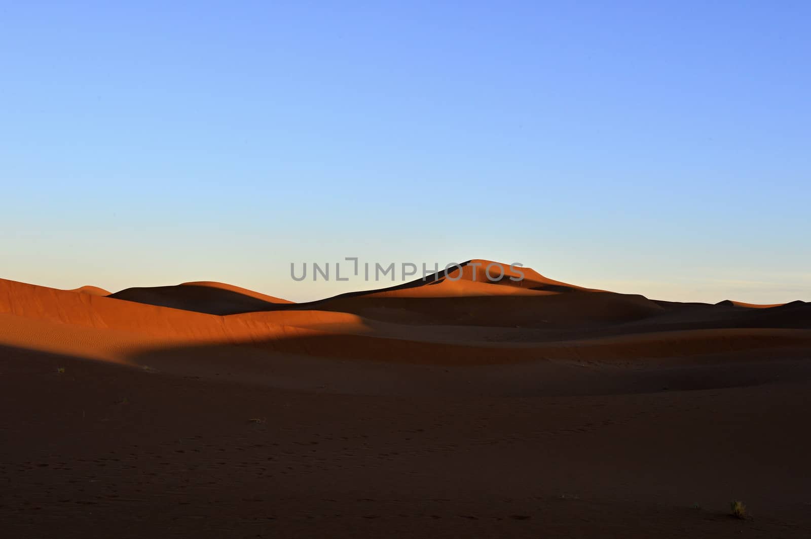 sand Sahara desert in Morocco near Mhamid