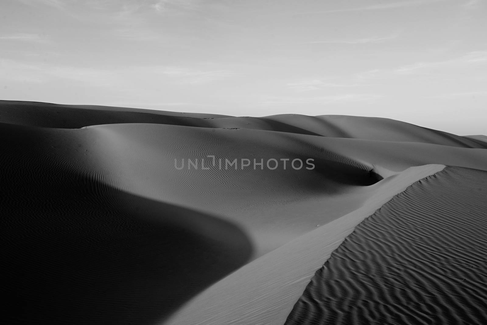 sand Sahara desert in Morocco near Mhamid