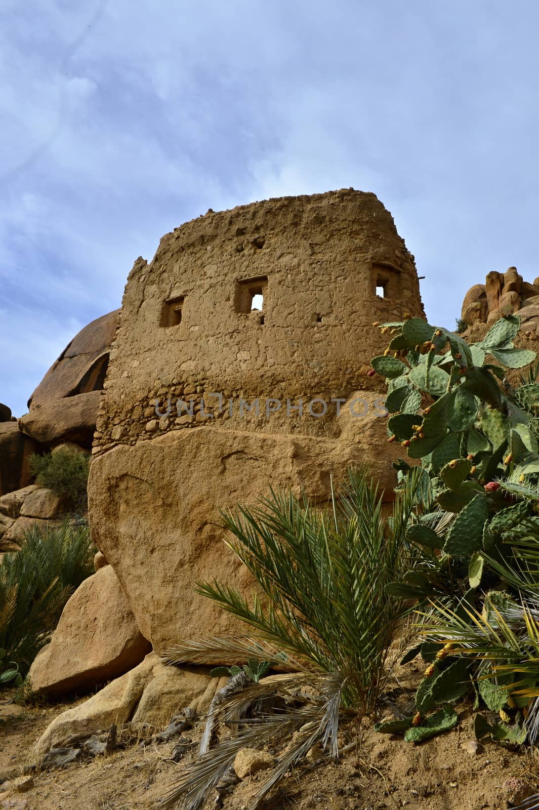 rocks in Tafroute in Atlas mountains in Morocco