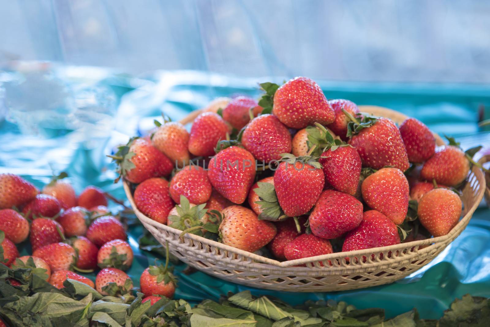 Strawberry in basket