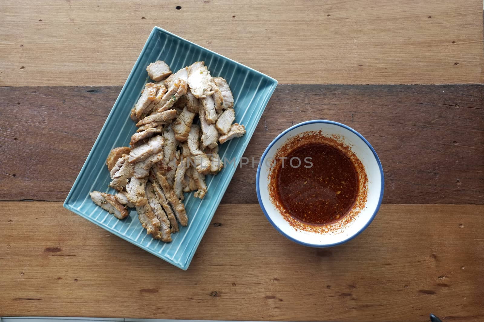 Grilled Pork with Thai Spicy Sauce