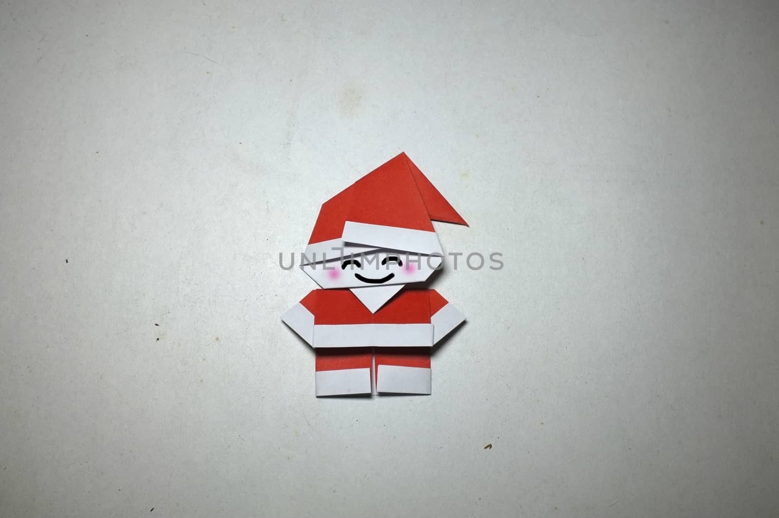 Origami in shape of Santa Claus