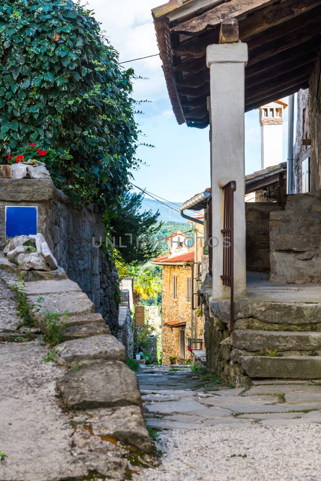 stone buildings in the old town by vlaru