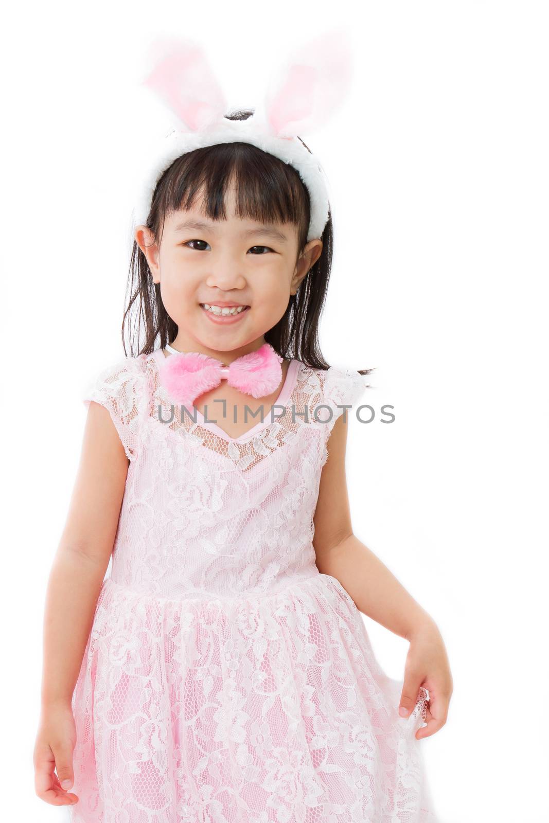 Chinese Little Girl in banny costume by kiankhoon