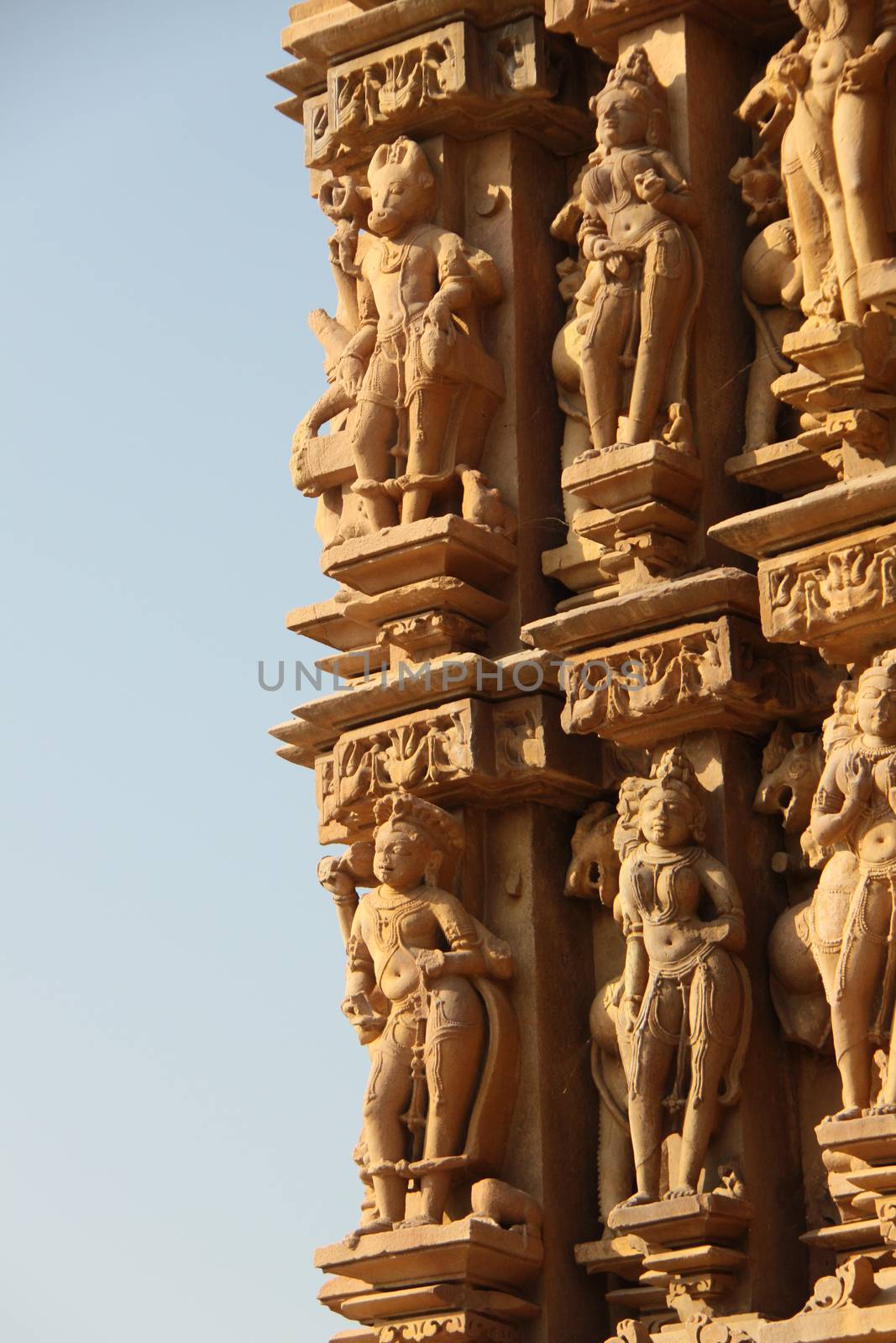Statues in Khajuraho, India