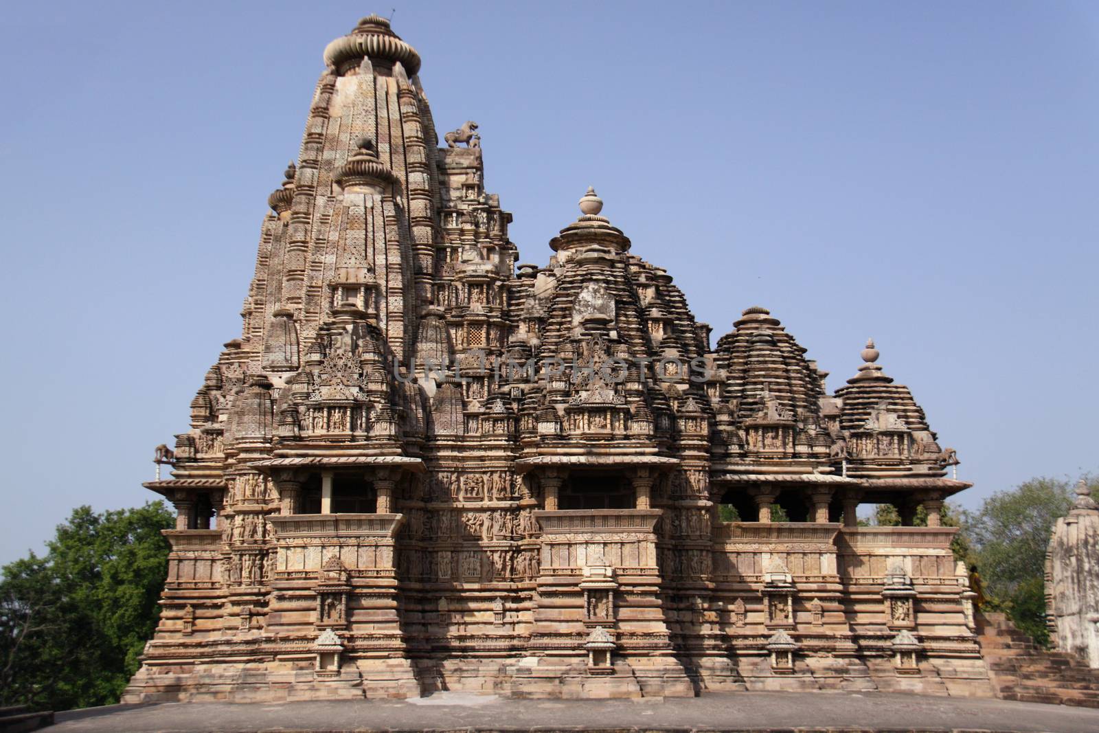 One of the temples in Khajuraho, India