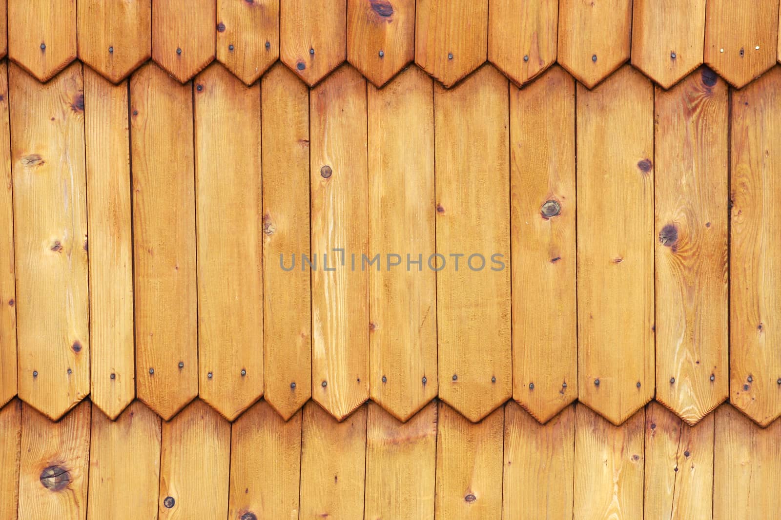 Wooden roof of the house in european mountains