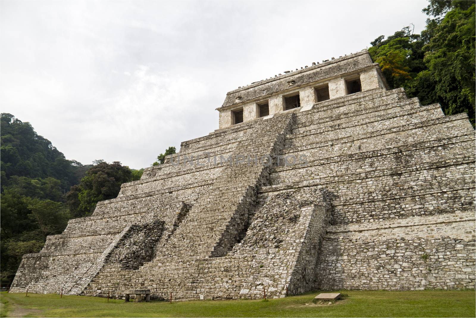 Mayan ruins in Palenque - Temple of Inscriptions, Mexico