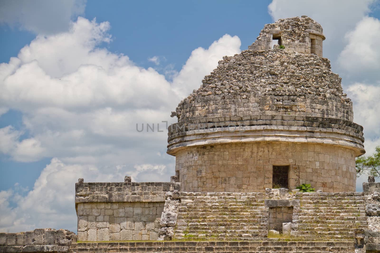 Mayan observatory at Chichen Itza, Mexico