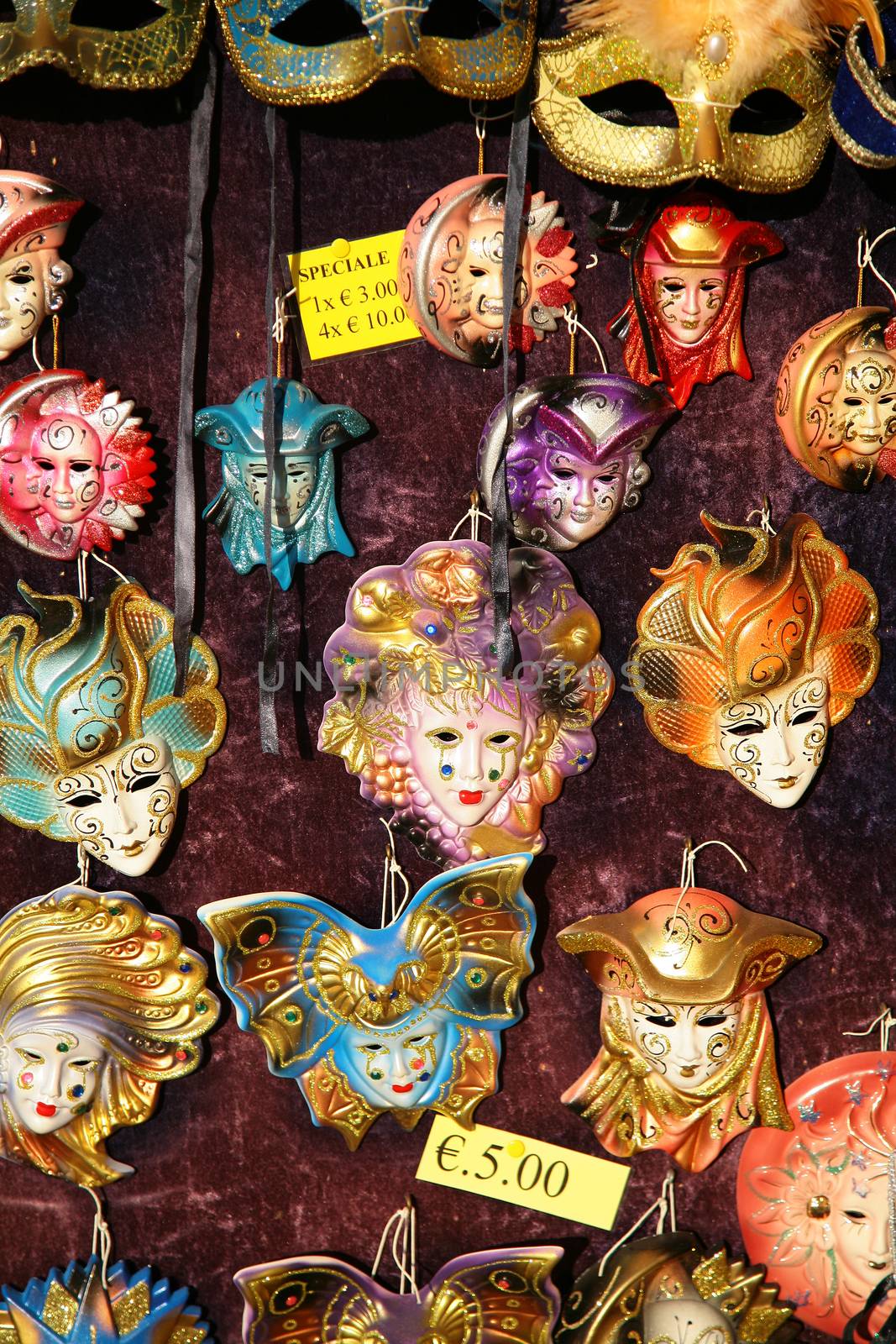 Masks on the street in Venice