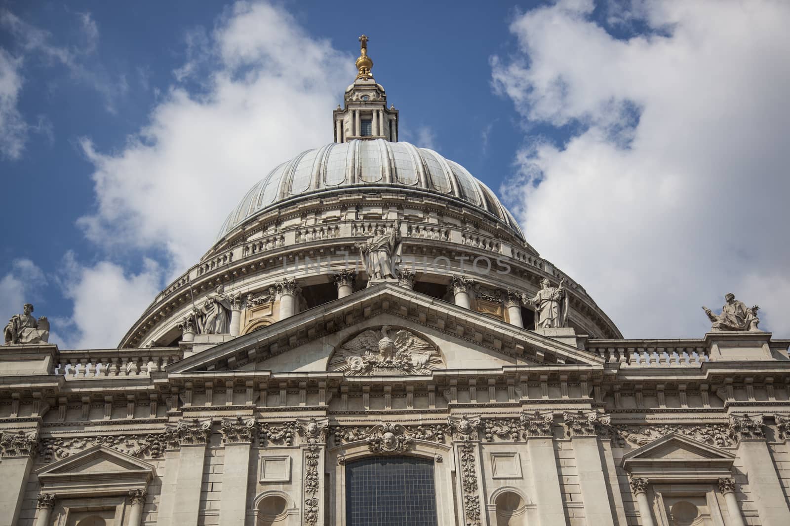 View on St Paul's Cathedral in London.