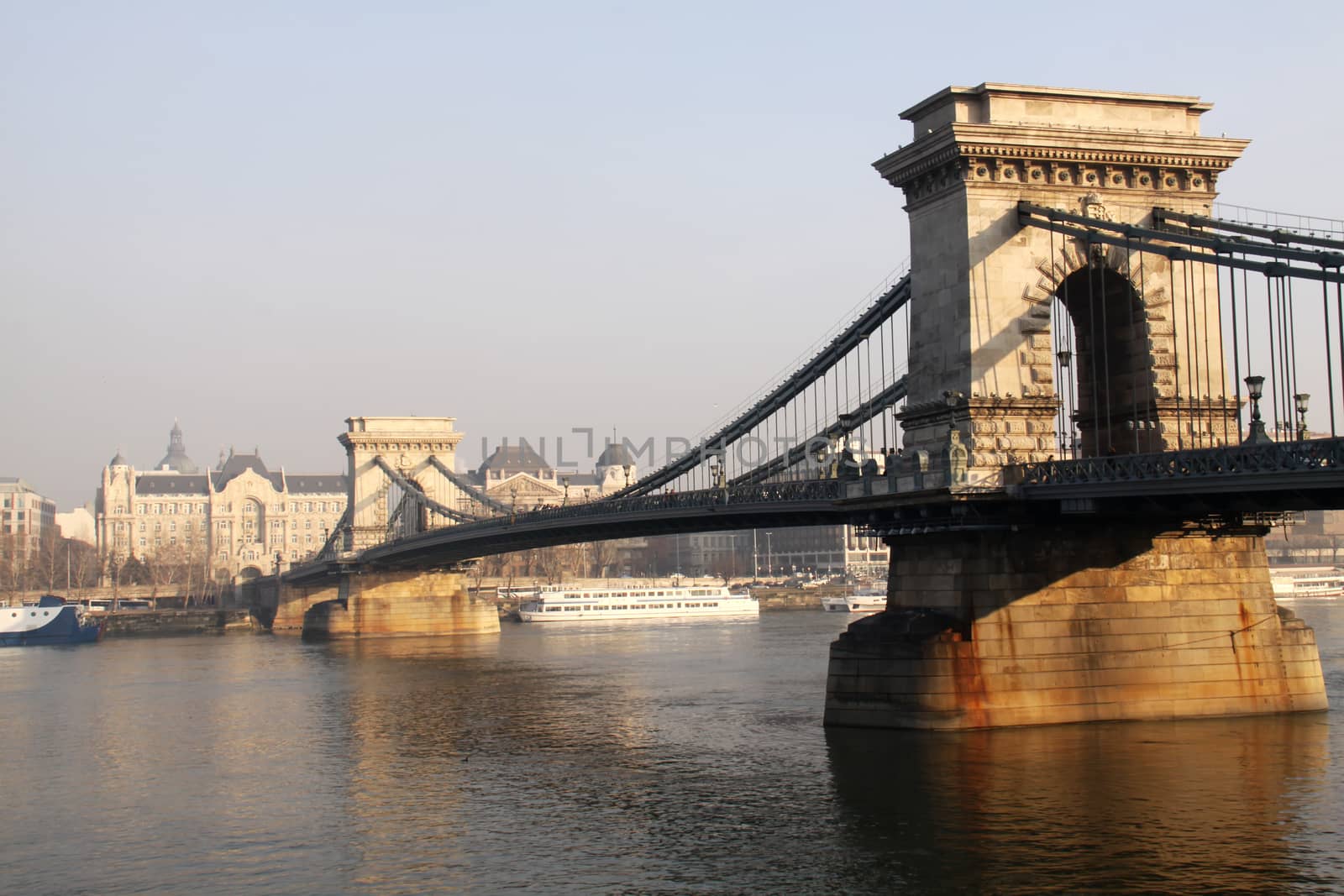 Chain bridge in Budapest, Hungary