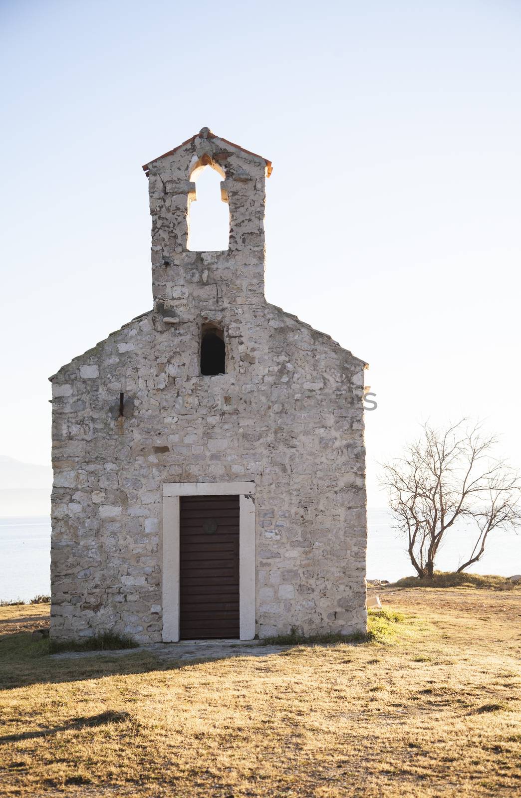 Small church on the coast near Novigrad in Croatia.