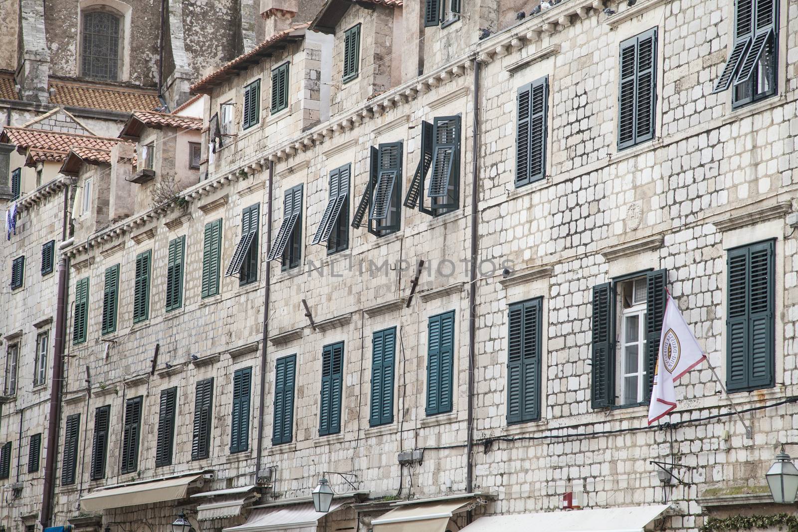 Details of Dubrovnik's residential buildings.