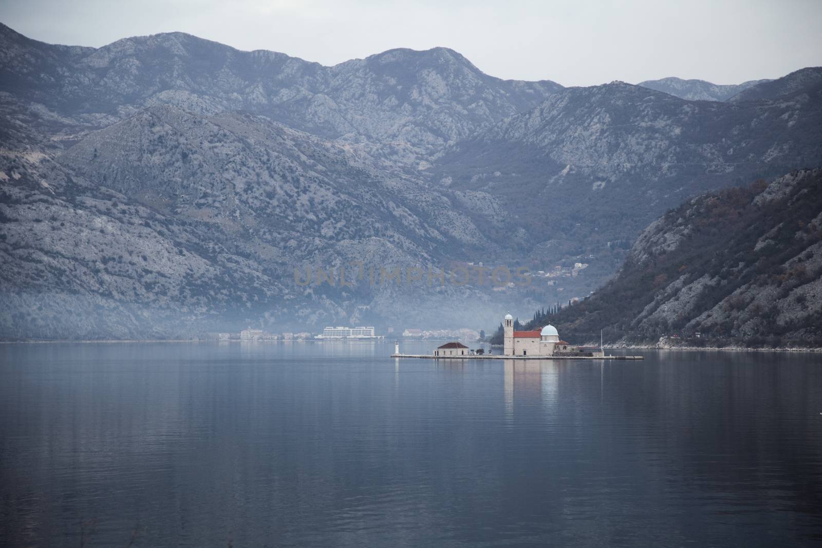 Our Lady of the rocks in Boka kotorska, Montenegro.