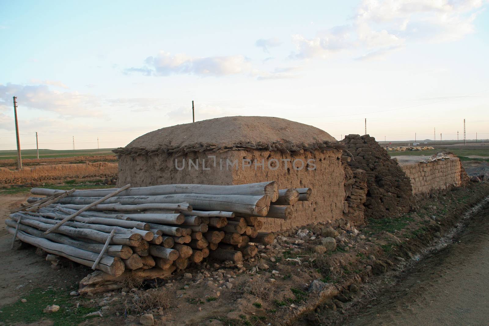 Simple house in small Turkish village