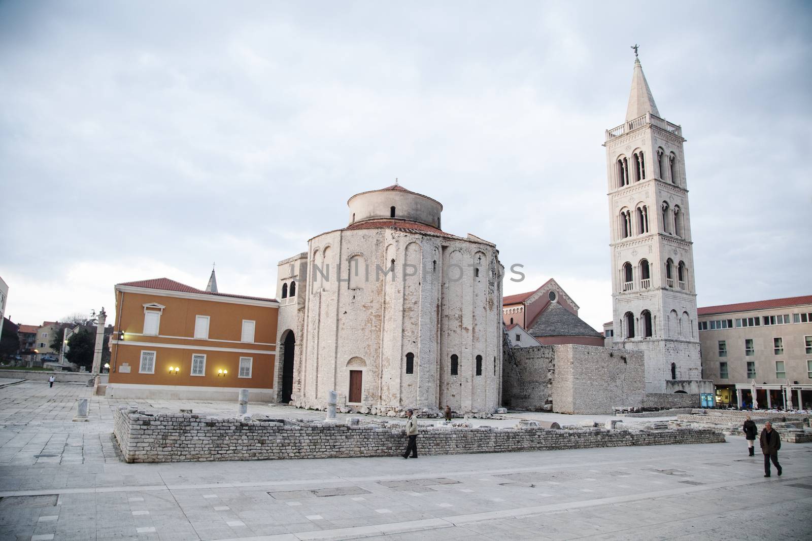 Church of St. Donatus in Zadar, Mediterranean city on Croatian coast.