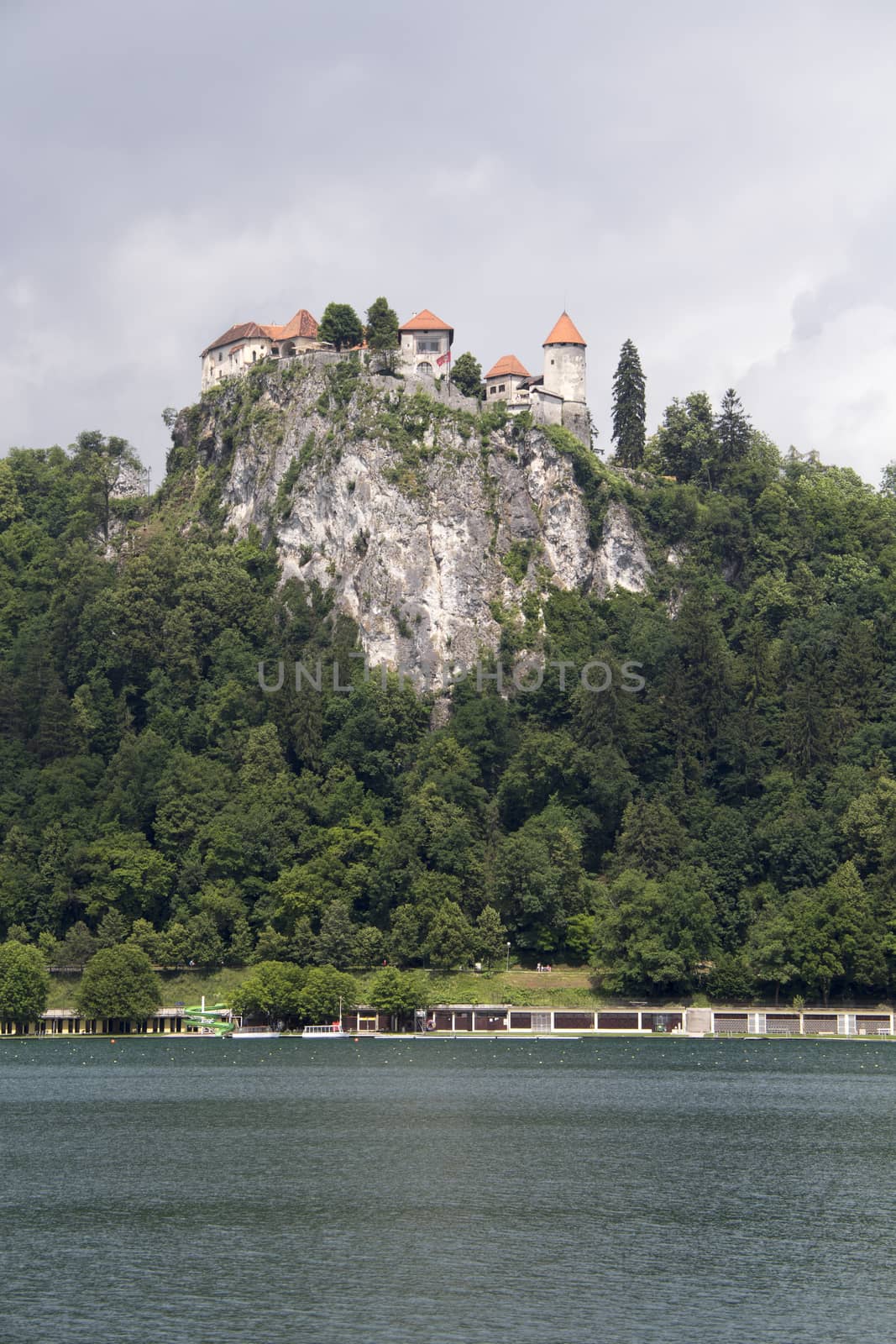 Castle by the Lake Bled in Slovenia