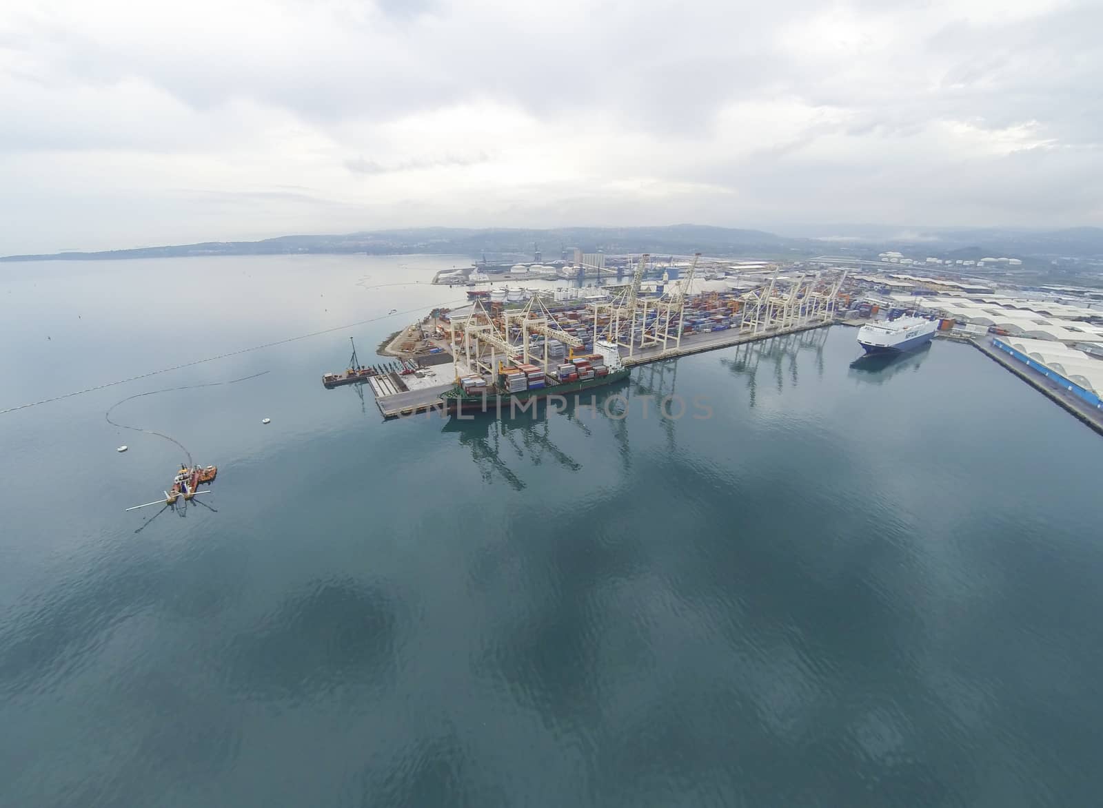 Aerial view on Koper port by Aarstudio