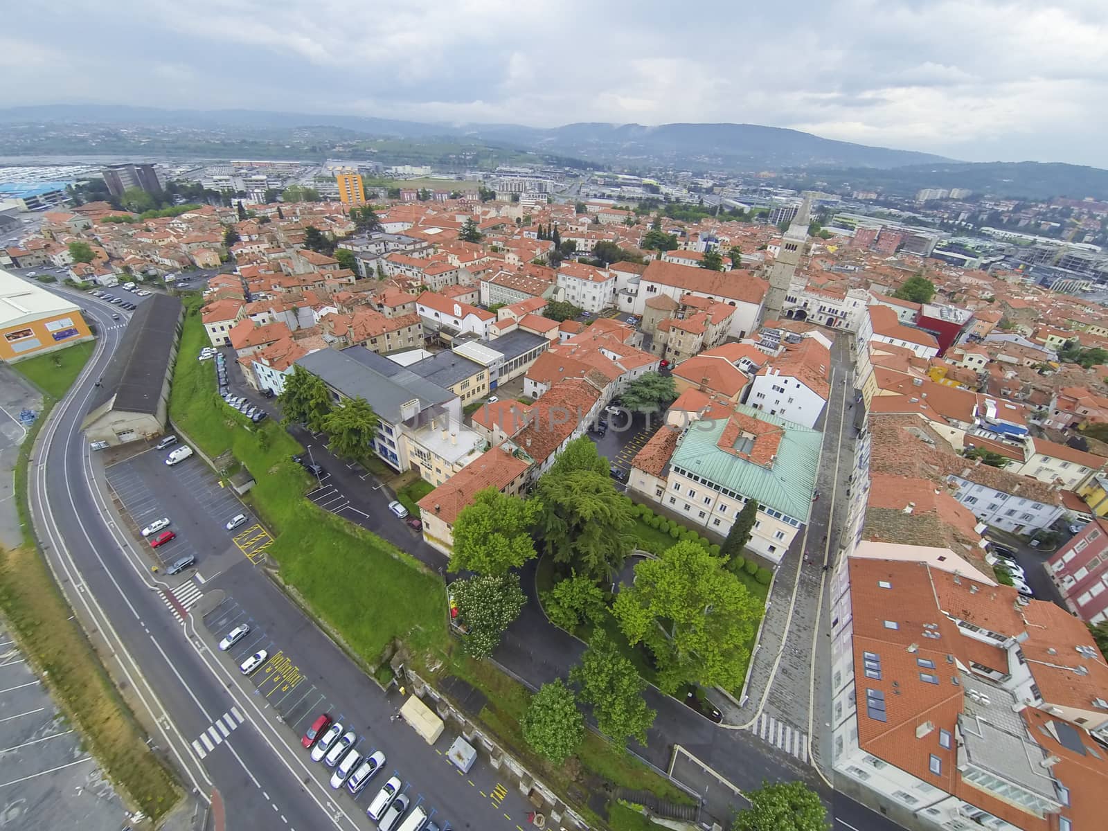 Aerial view on Koper in Slovenia.