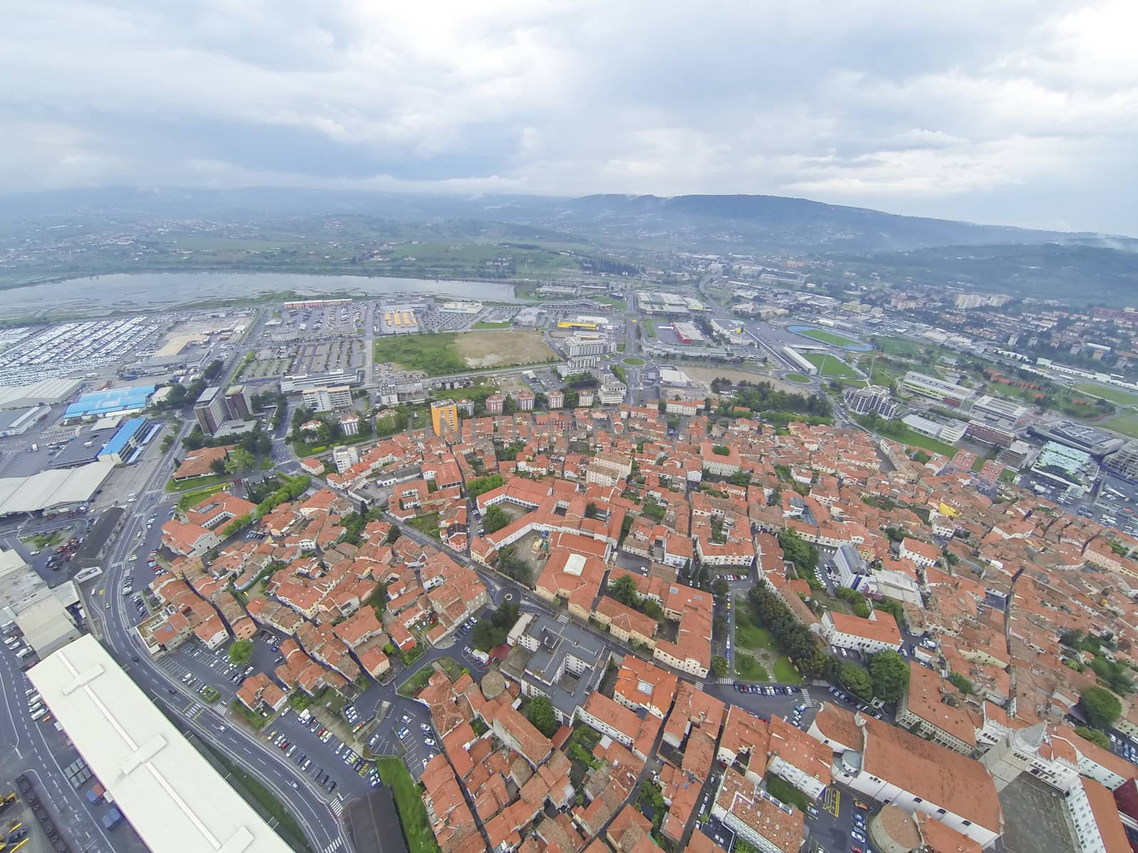 Aerial view on Koper in Slovenia.