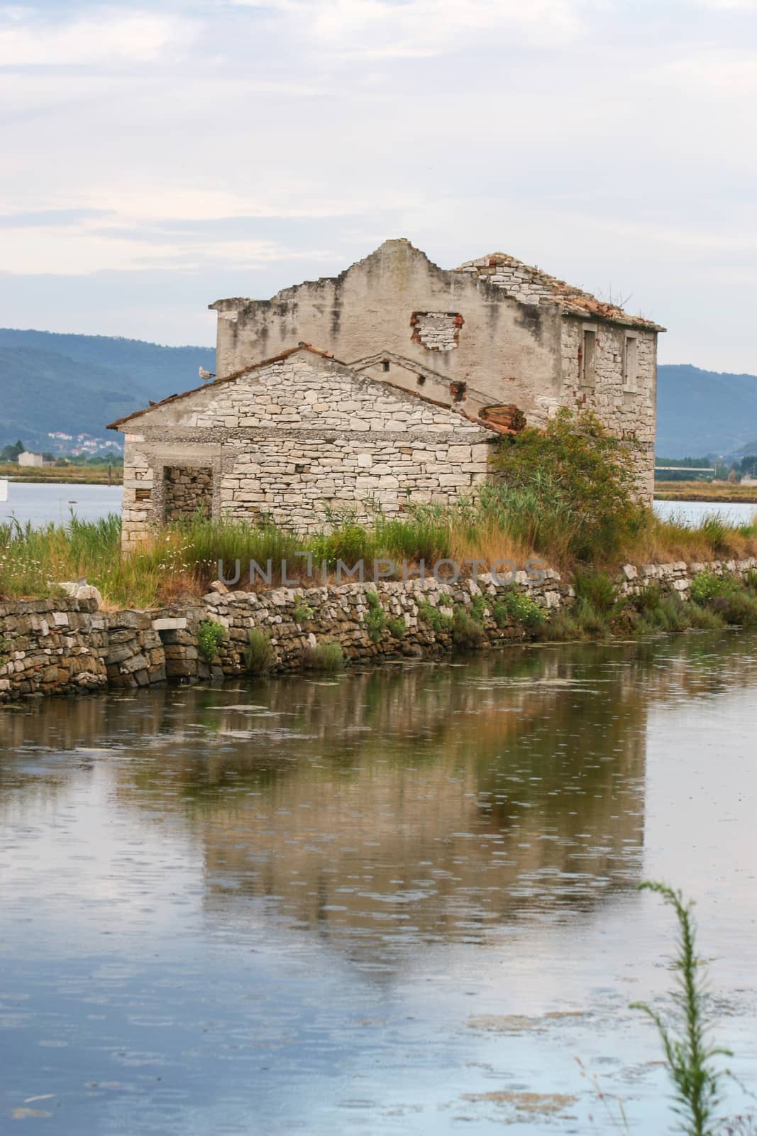 Saltpan in Secovlje in Slovenia