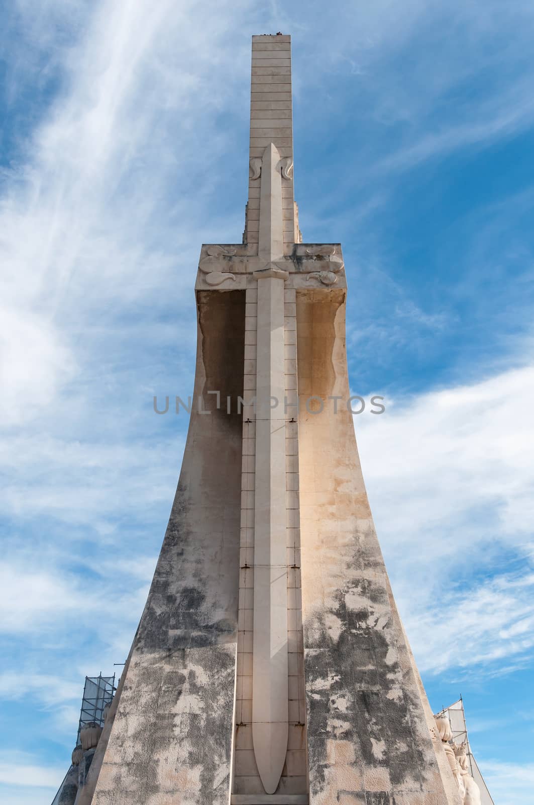 Monument to the Discoveries  on the northern bank of the Tagus River in Lisbon