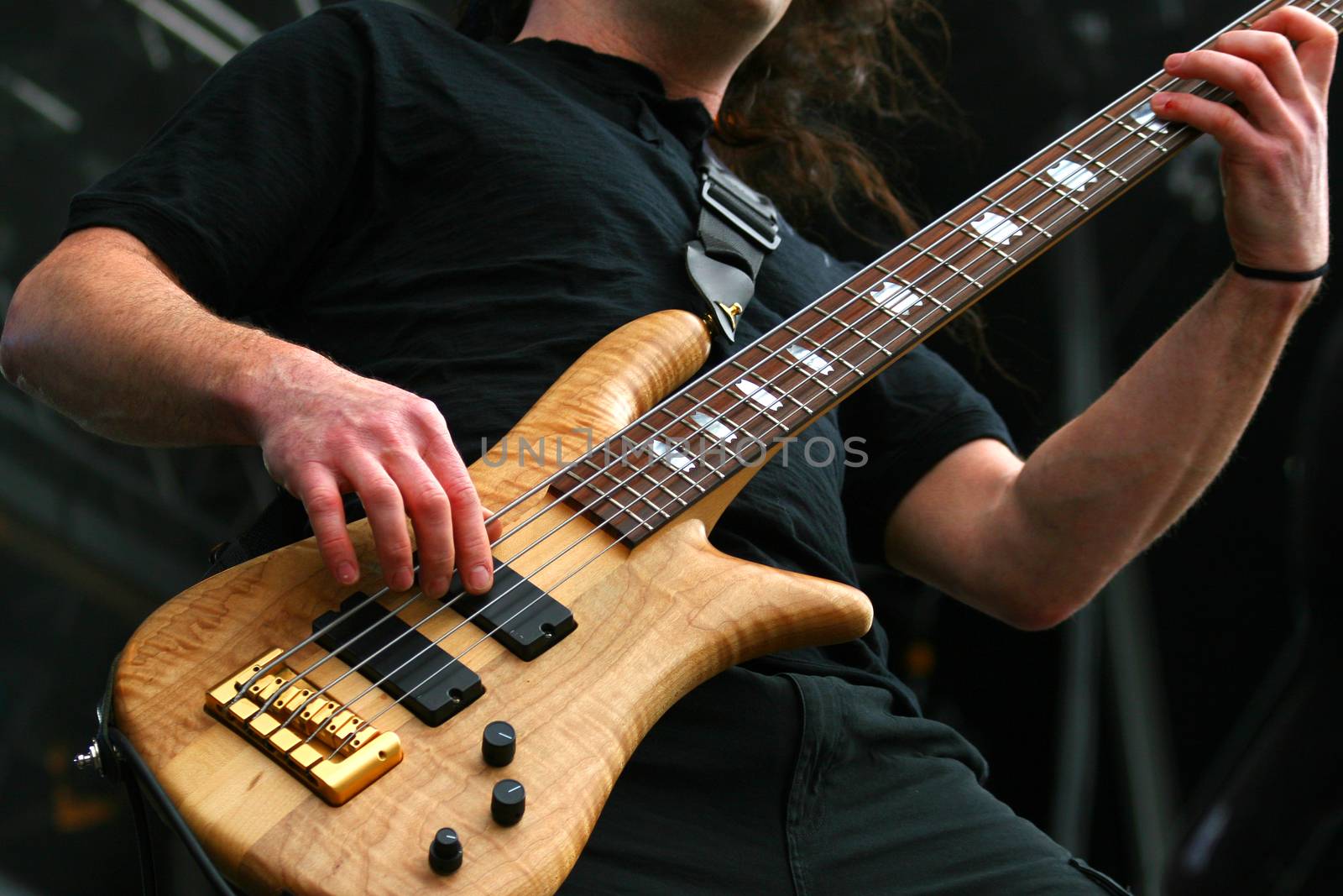 Guitarist in action