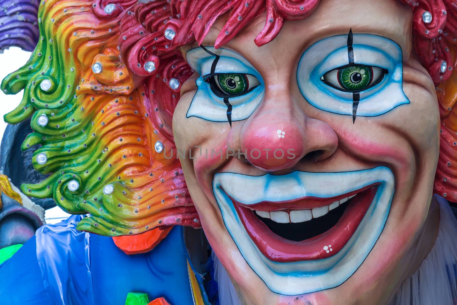 Decorations of Carnival  floats in Acireale - Italy