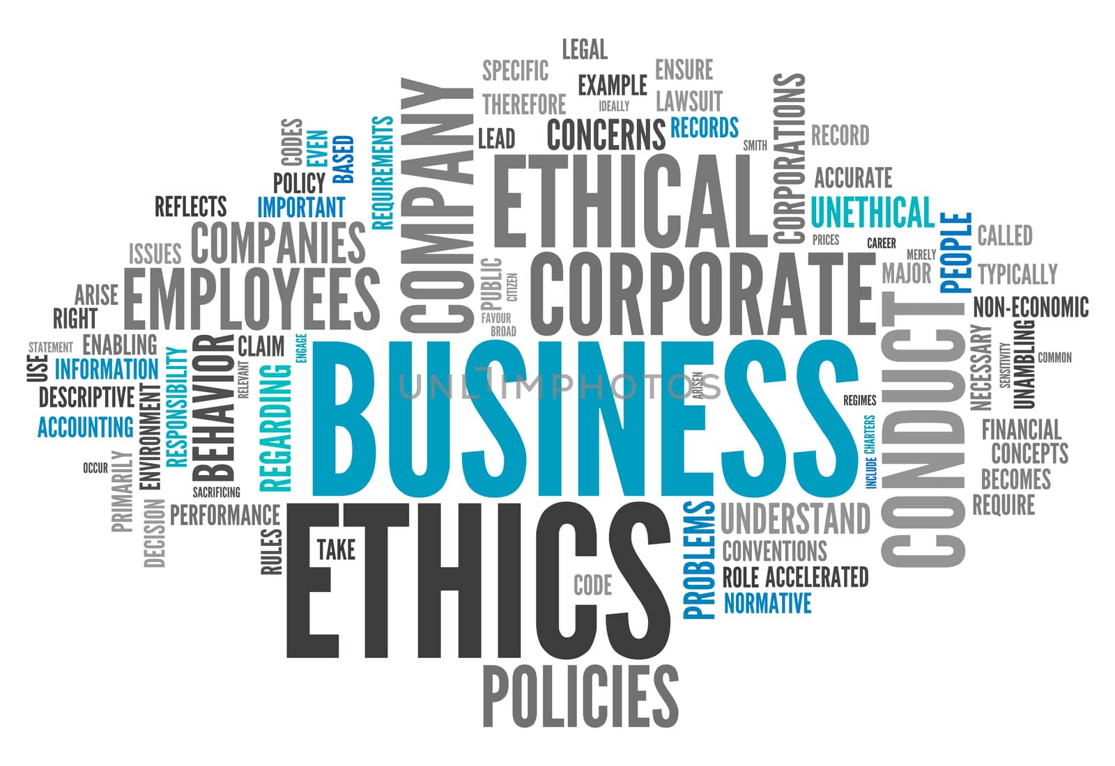 Word Cloud Business Ethics by mindscanner