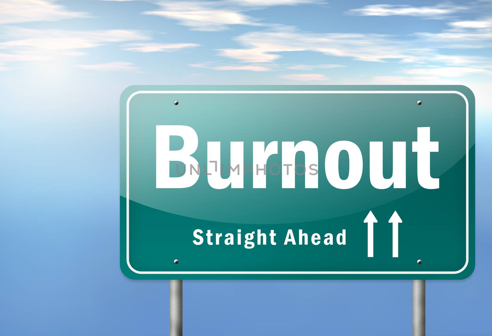 Highway Signpost Burnout by mindscanner