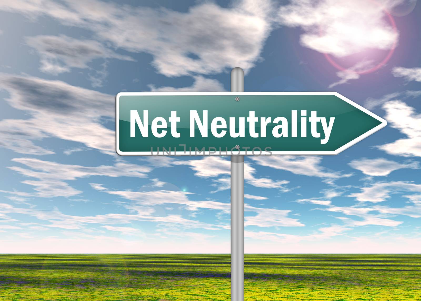 Signpost Net Neutrality by mindscanner