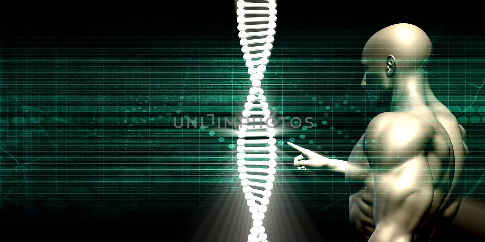 Medical Abstract Background of a Futuristic Science Art