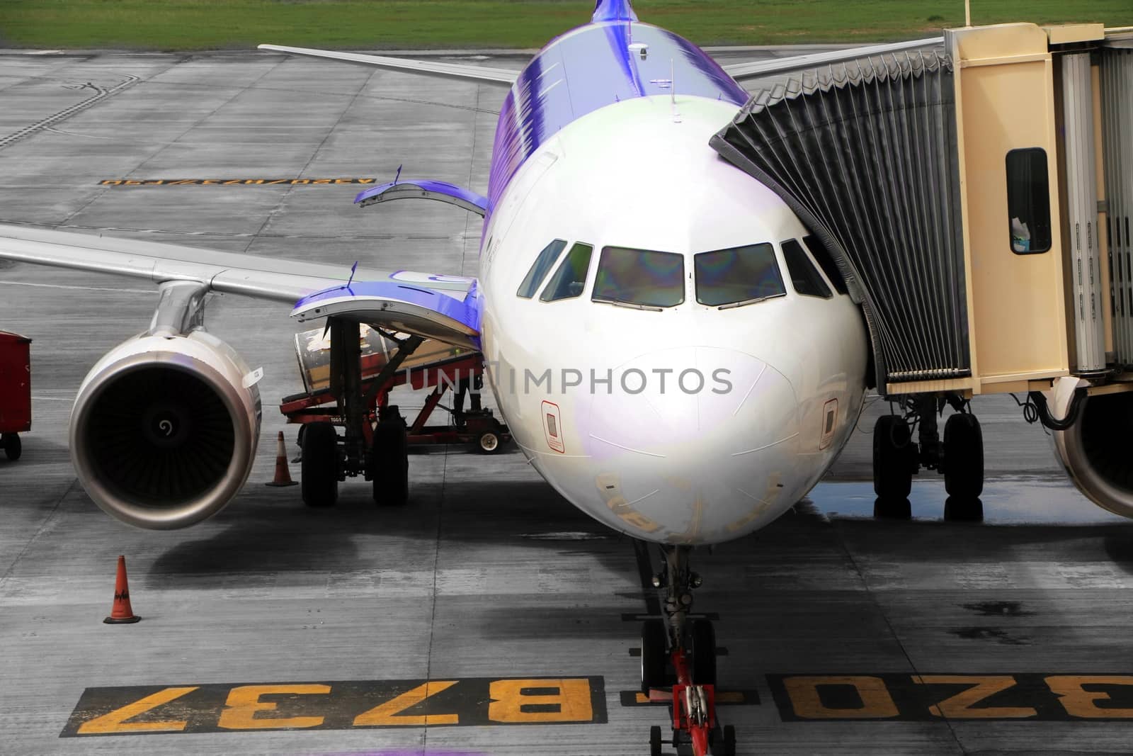 Airplane ready for boarding by razihusin