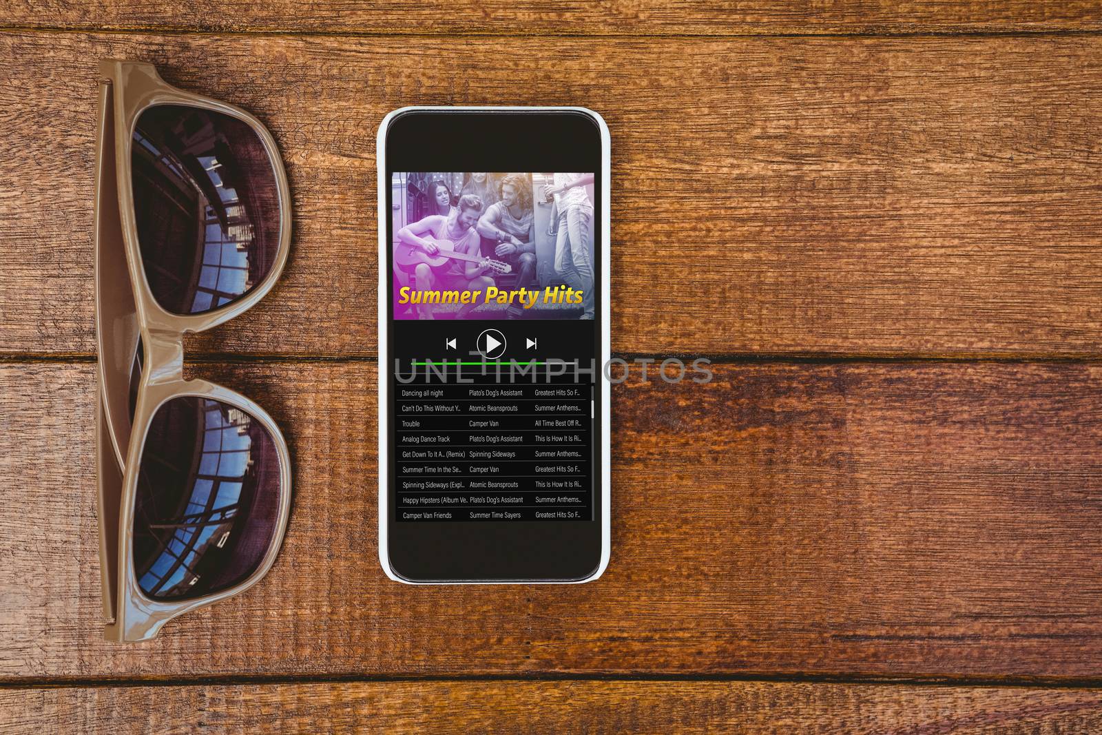 Composite image of music app by Wavebreakmedia