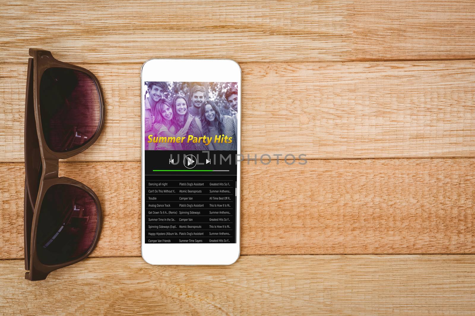 Composite image of music app by Wavebreakmedia