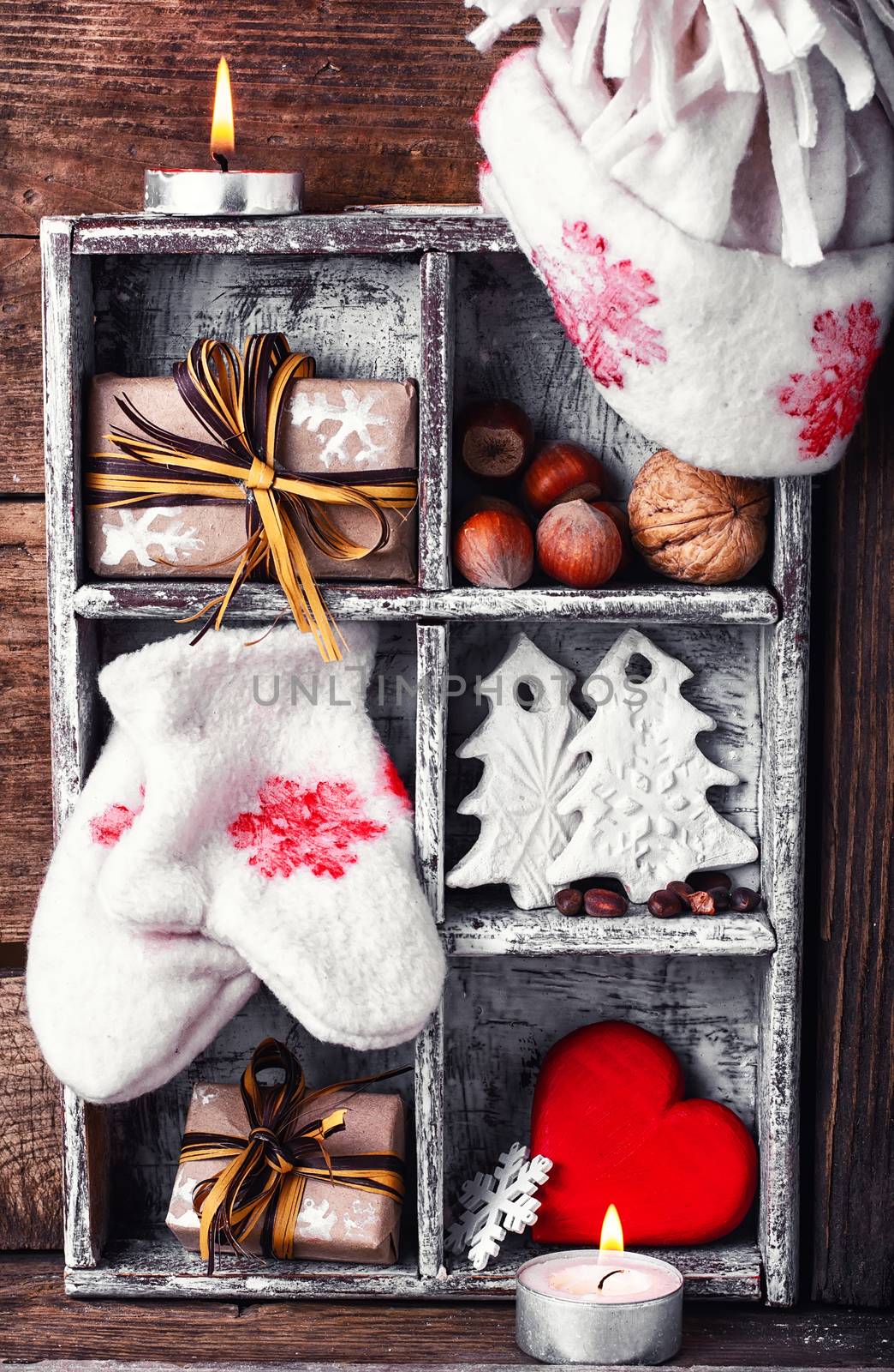 Winter decoration with gifts by LMykola