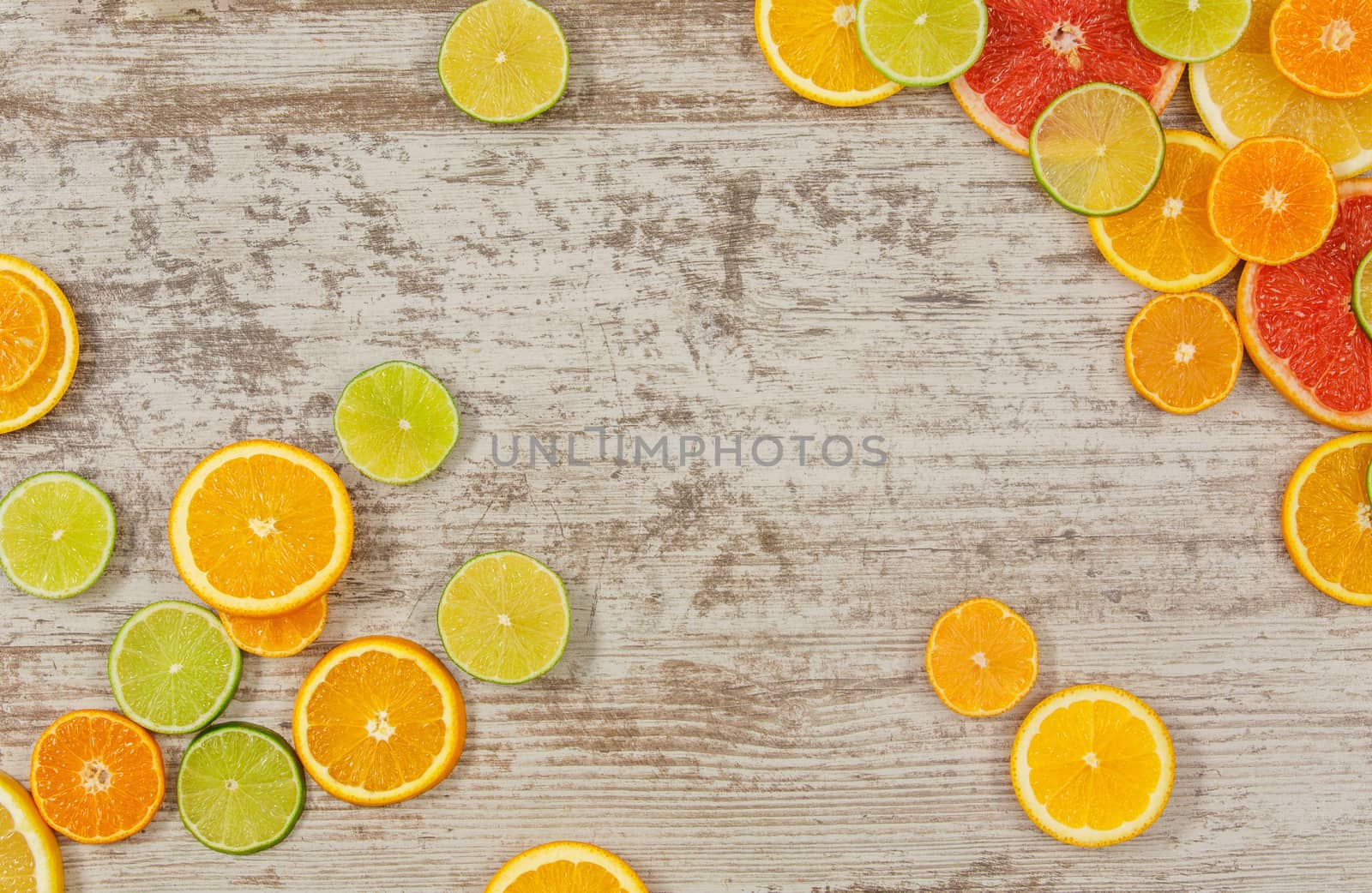 Citrus fruits background by gorov108