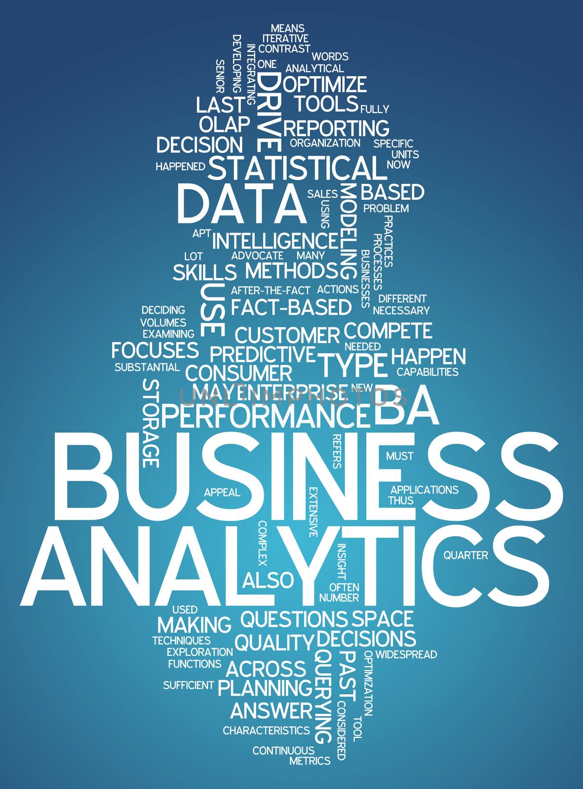 Word Cloud "Business Analytics" by mindscanner