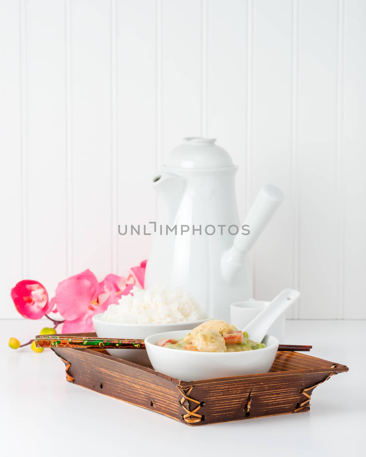Green Curry Bowl Portrait by billberryphotography