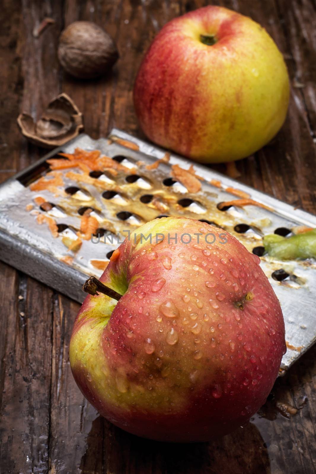 ripe aromatic apples for fruit salad by LMykola