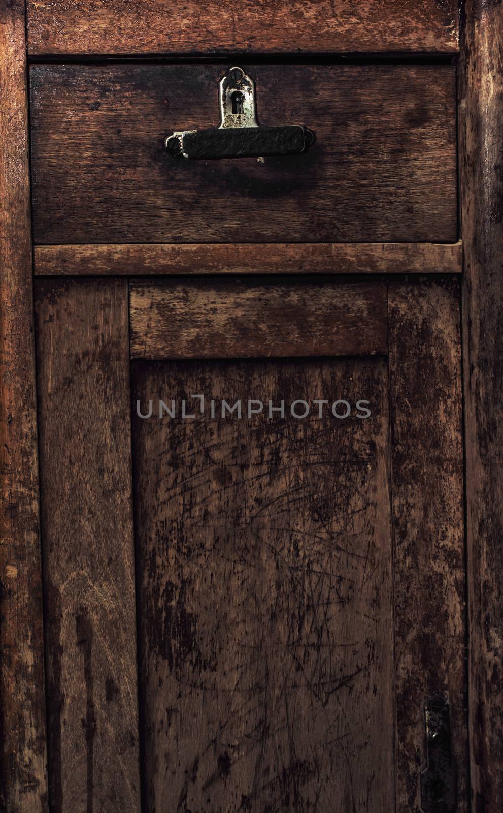old wooden cabinet chest by LMykola