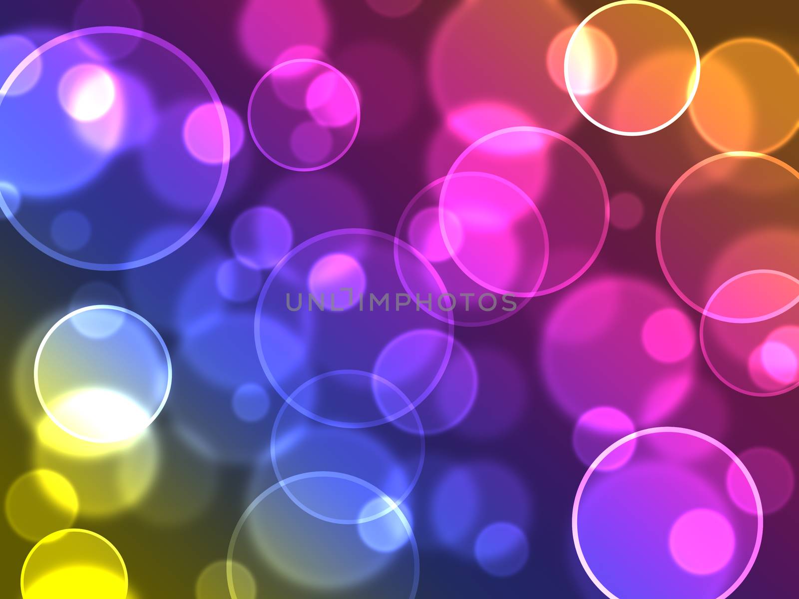 Abstract colourful bubbles by vapi